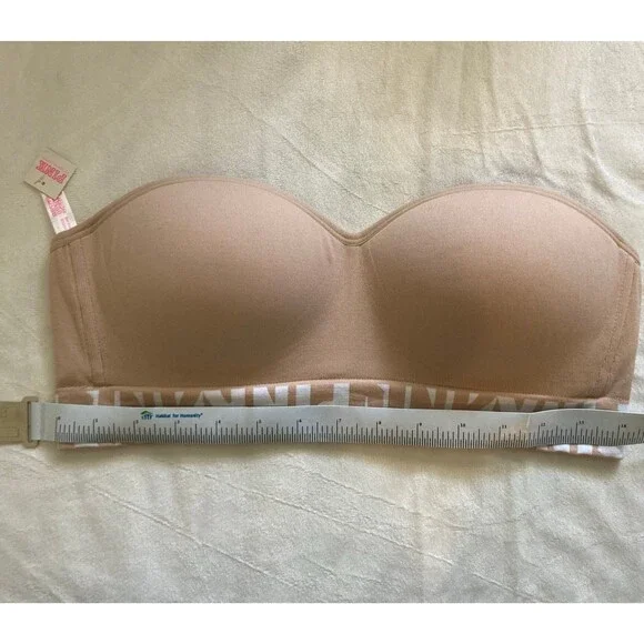 Victoria's Secret PINK Cool and Comfy Bandeau Bra Nude Large NWT - Picture 5 of 9